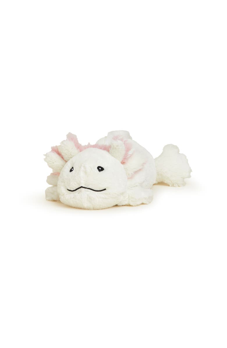 Warmies Axolotl Junior Plush Toy, Main, color, White