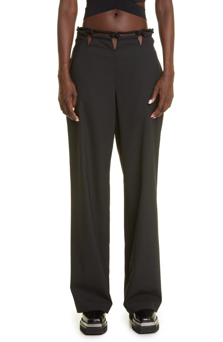Dion Lee Macramé Inset Pants, Main, color,
