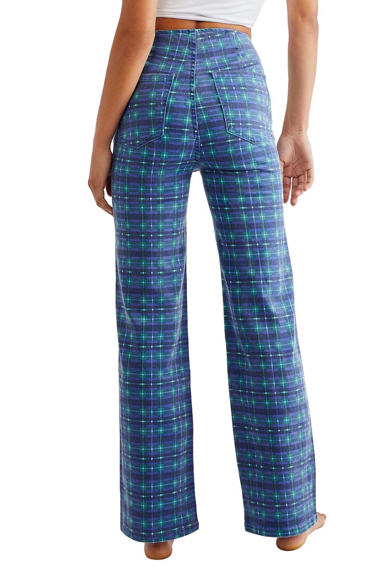 Isla Print Straight Leg Jeans, Alternate, color, BLUE COMBO