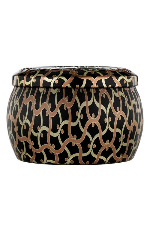 Voluspa Burning Woods Mini Tin Candle In Brown