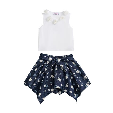 Floral Bow Short Set