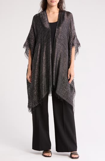 STEVE MADDEN STEVE MADDEN METALLIC FRINGE TOPPER