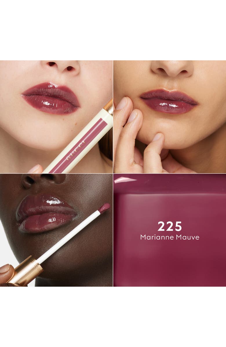 Gucci Glow Oil-In-Water Tint Liquid Lipstick, Alternate, color, 225 Marianne Mauve