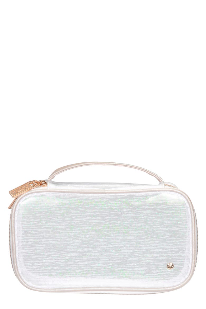 Claire Miami Dragonfly Medium Makeup Case, Main, color, NO COLOR