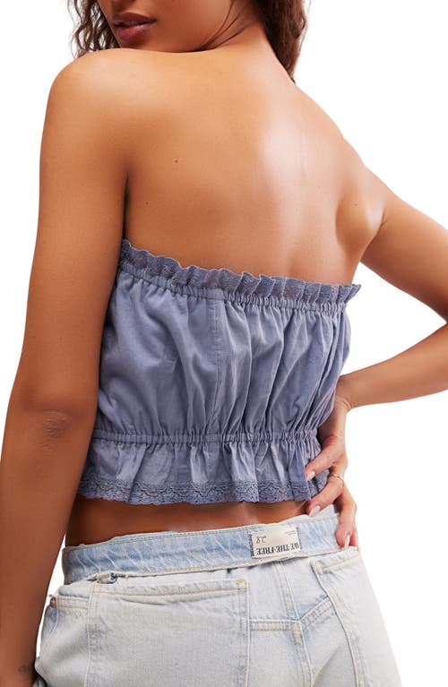 Free People Wistful Daydream Convertible Camisole In Faded Denim