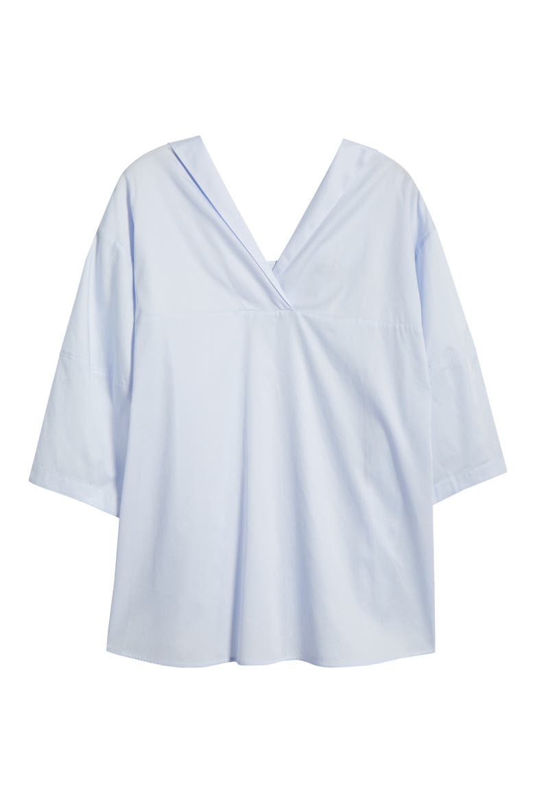 Oriana Cotton Top, Alternate, color, LIGHT BLUE