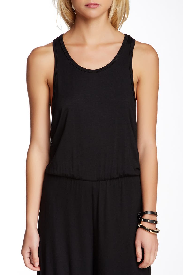 Keyhole Back Jumpsuit, Alternate, color, BLACK