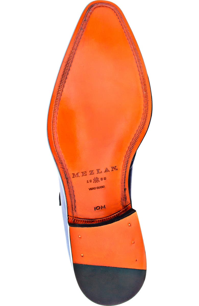 Mezlan Patina Monk Strap Loafer, Alternate, color, Navy/ Pearl Grey