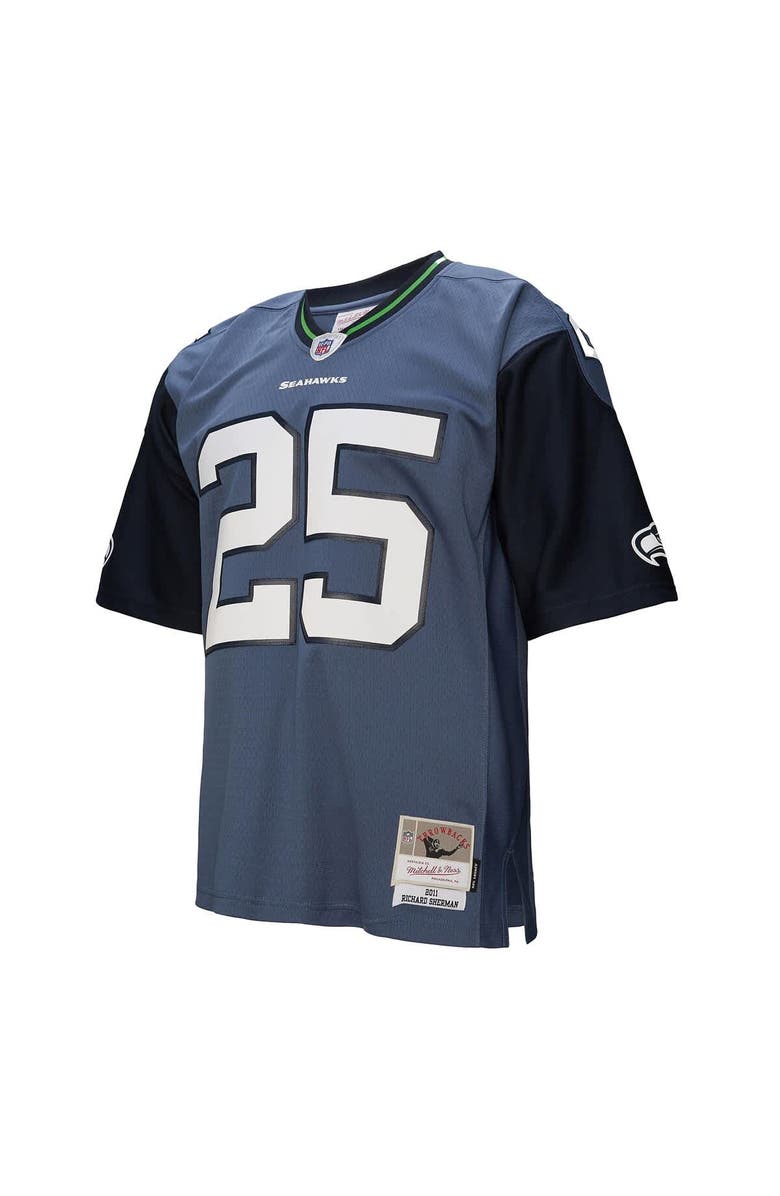 Mitchell & Ness Men's Mitchell & Ness Richard Sherman Blue Seattle Seahawks 2011 Legacy Replica Jersey, Alternate, color, Blue