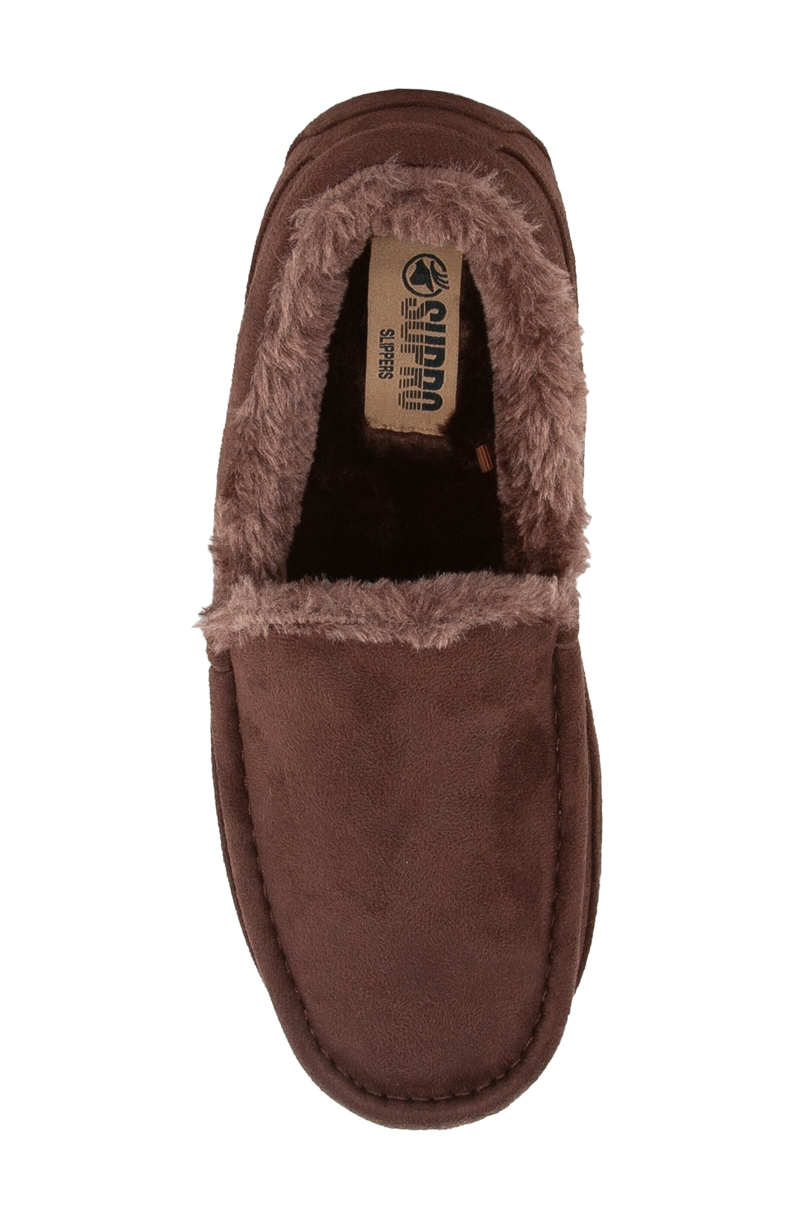 Deer Stags Spun Slipper, Alternate, color, Chocolate