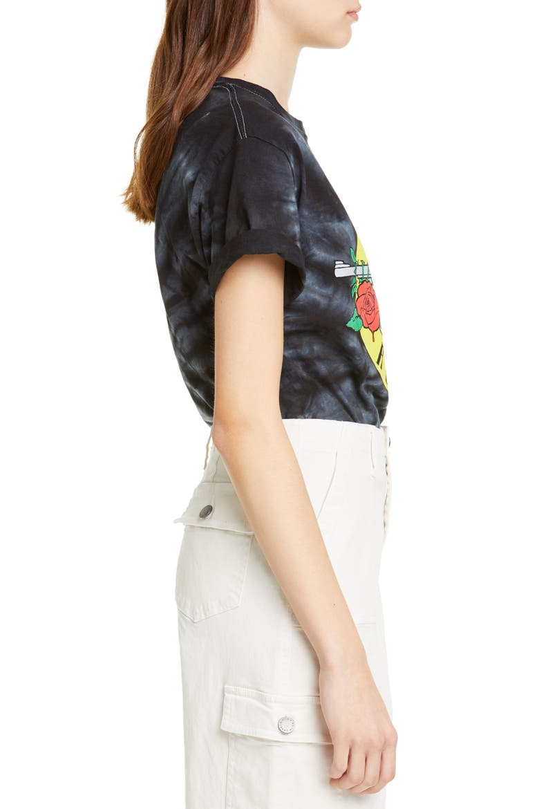 Shira Guns N' Roses Roll Sleeve Cotton Tee, Alternate, color, MULTI
