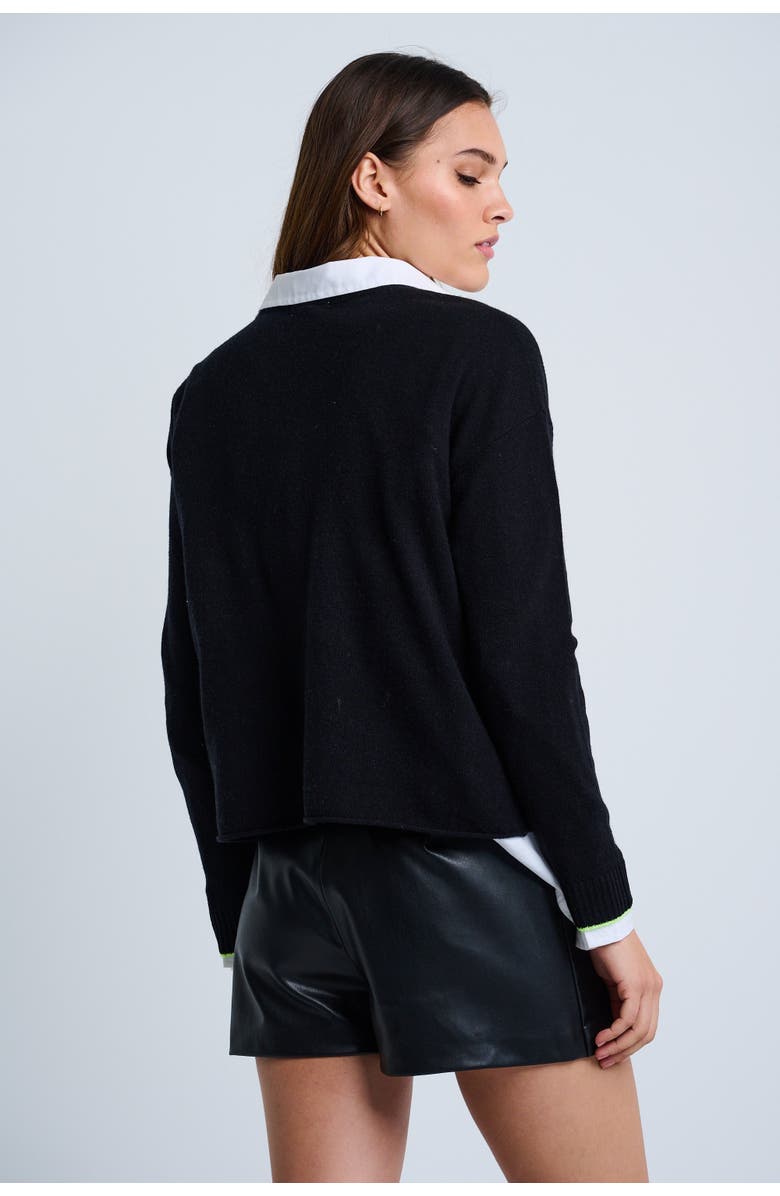 Lisa Todd Hot For Dots Sweater, Alternate, color, Black