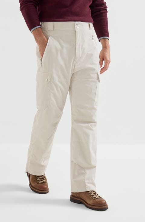 Bonded corduroy Mountain trousers with Thermore® padding, cargo pockets and logo