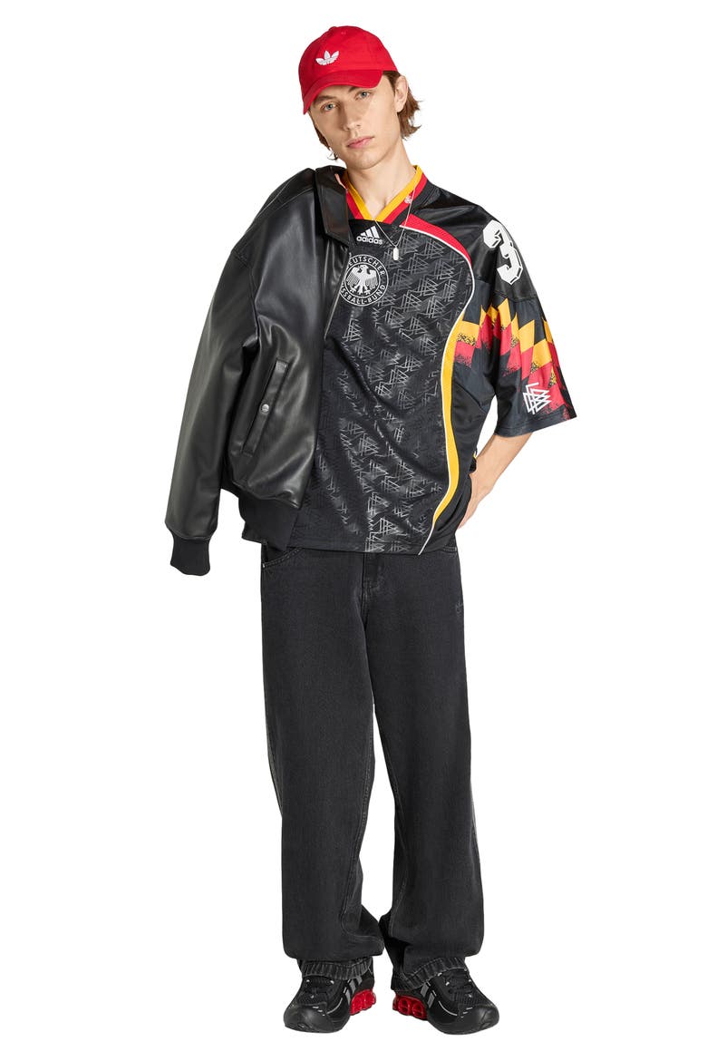 DFB Germany Oversize Jersey, Alternate, color, BLACK