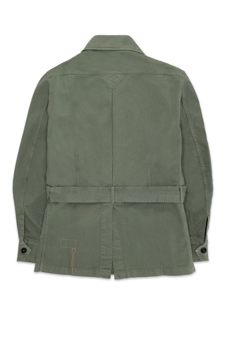 Clint Cotton Sahariana Jacket, Alternate, color, Green