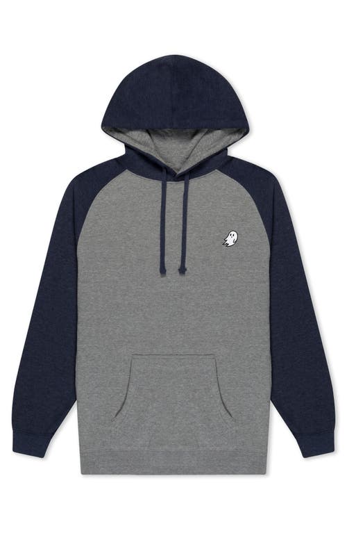 Dalix Mens Ghost Midweight Fleece Raglan Sleeve Hoodie In Multi