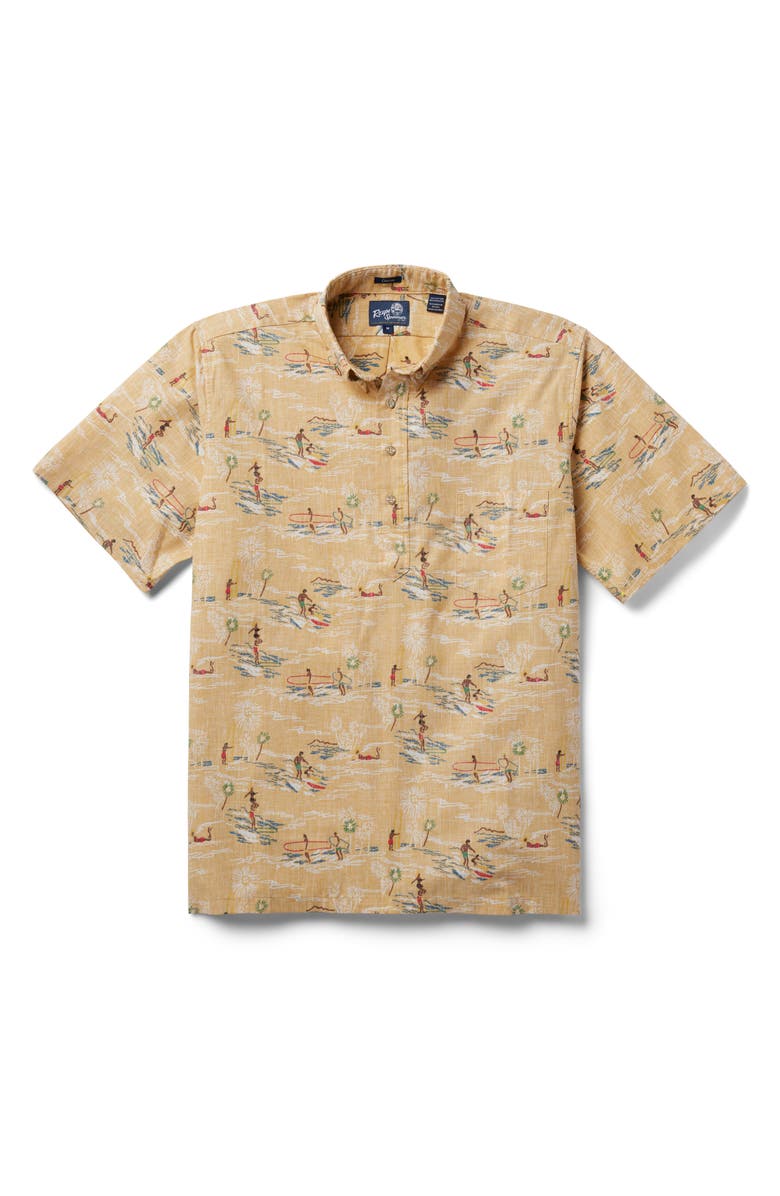 Reyn Spooner Surfers Paradise Classic Fit Short Sleeve Button-Down Popover Shirt, Main, color, 