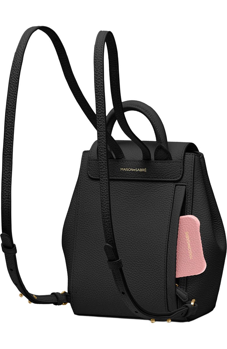 MAISON de SABRÉ Mini Soft Leather Backpack, Alternate, color,