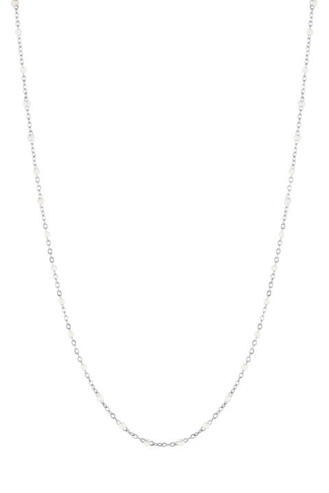 White Beaded Choker