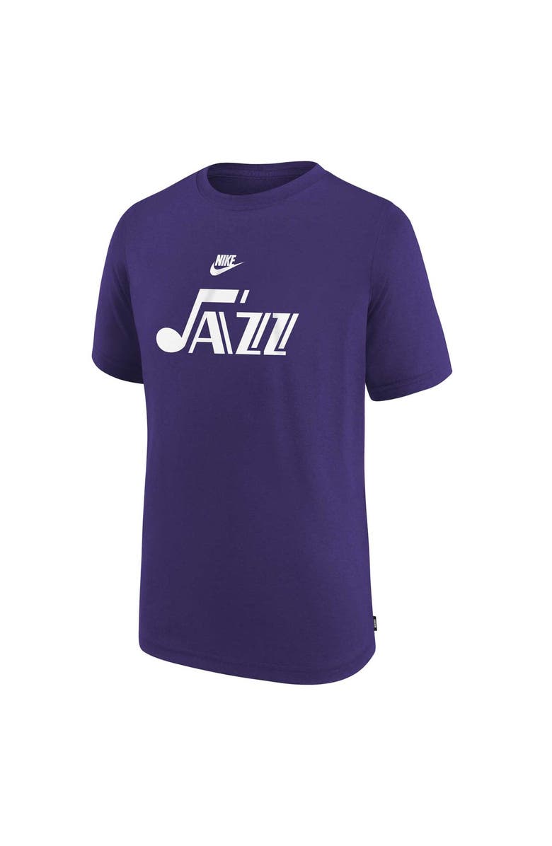 NBA Youth Nike NBA Purple Utah Jazz 2023/24 Classic Edition Authentic Pregame Shooting T-Shirt, Alternate, color, Purple