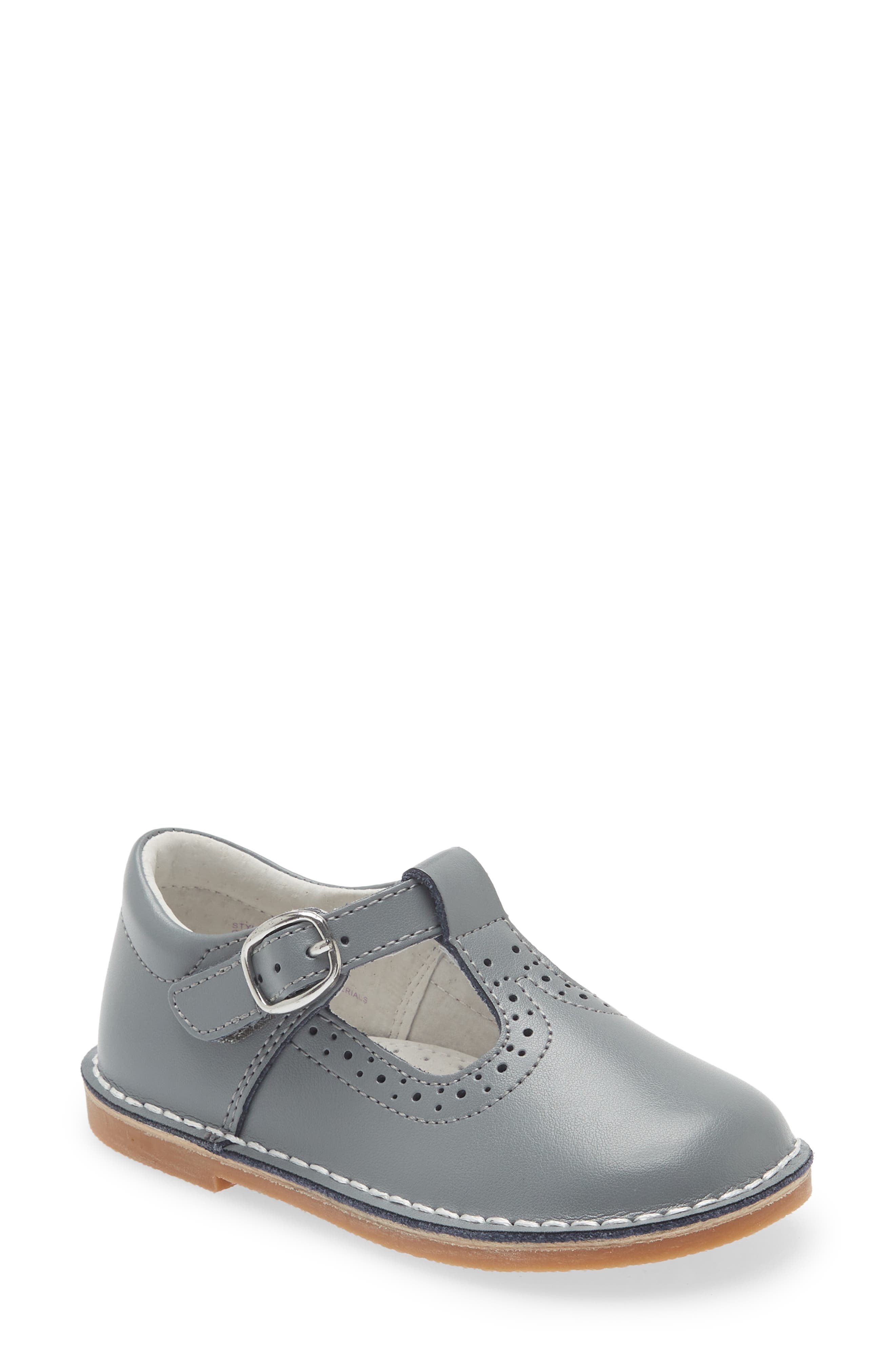 L'AMOUR Frances T-Strap Shoe, Main, color, Gray