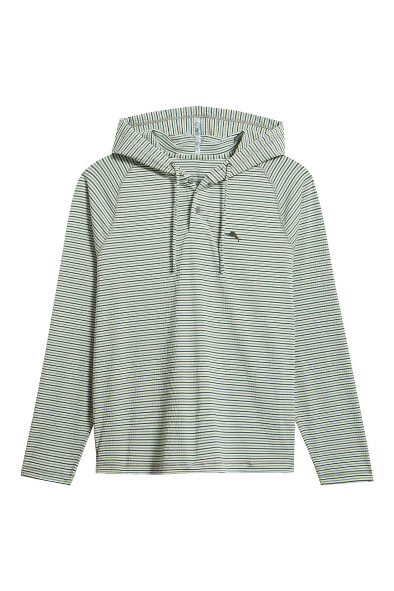 Starboard Shores Stripe Seersucker Hoodie, Alternate, color, BAYTREE