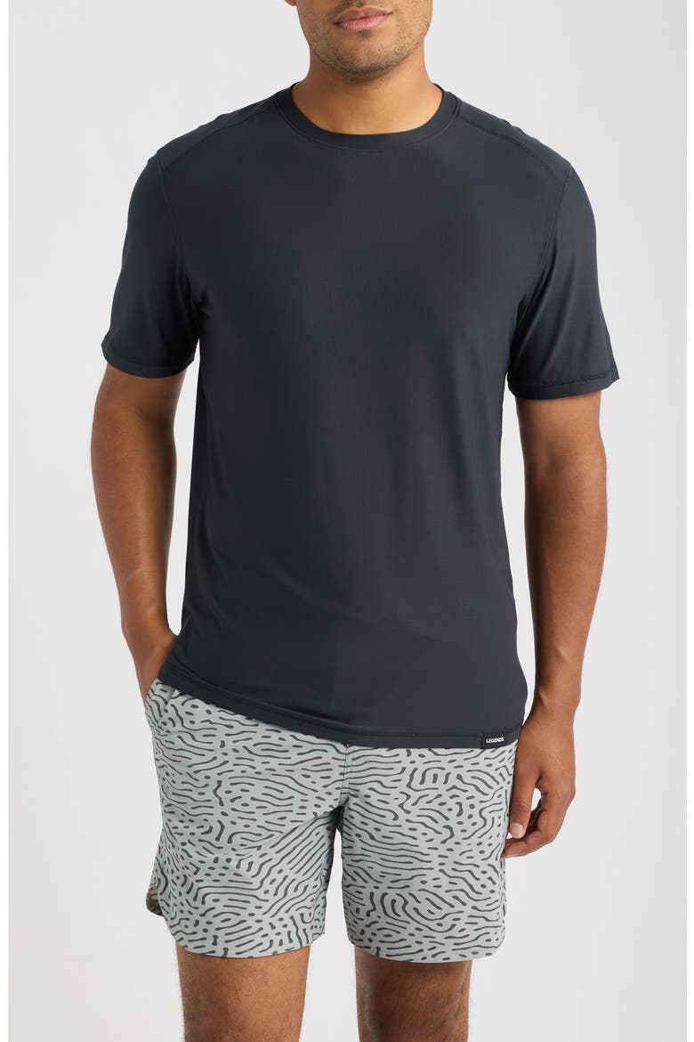 Aire Performance T-Shirt, Main, color, BLACK