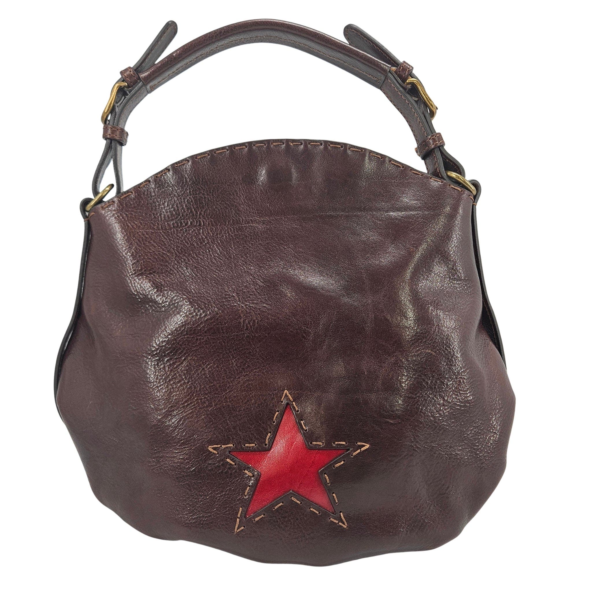 Star Shoulder Bag, Main, color, brown