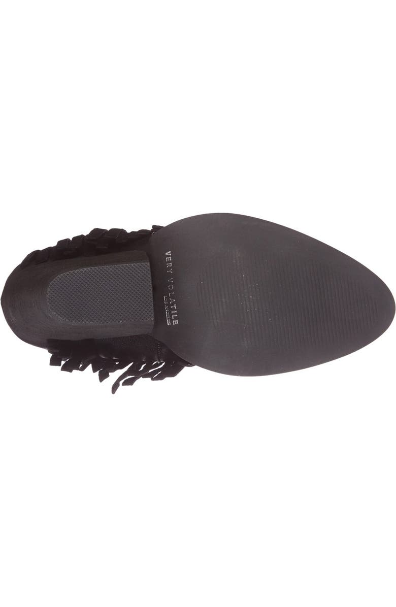 Very Volatile 'Khloe' Fringe Demi Wedge Boot, Alternate, color,