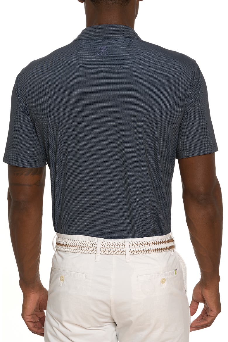 Hyde Bird's Eye Performance Polo, Alternate, color, BLACK