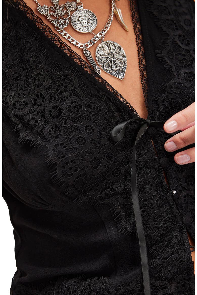 Jaida Lace Vest, Alternate, color, BLACK