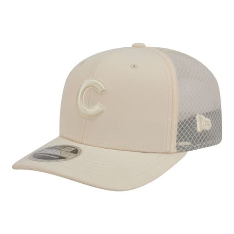 Men's New Era Light Beige Chicago Cubs Color Pack COOLERA 9SEVENTY Trucker Adjustable Hat