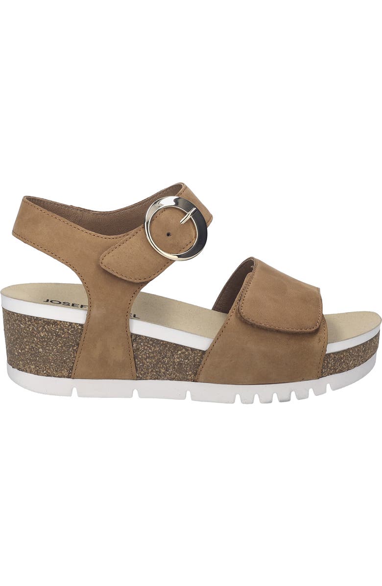 Josef Seibel Quinn 16 Wedge Sandal, Alternate, color, Nuss Nubuck