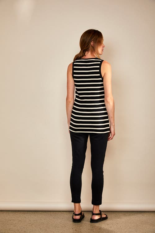 The Bshirt Rib Racer Vest In Black