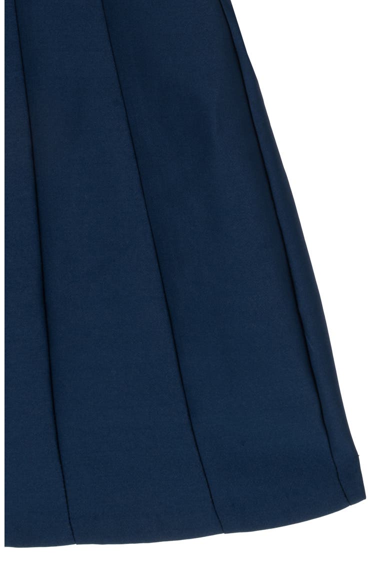 Kids' Bow Paneled Mikado Dress, Alternate, color, NAVY