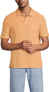 Lands' End Short Sleeve Cotton Linen Polo