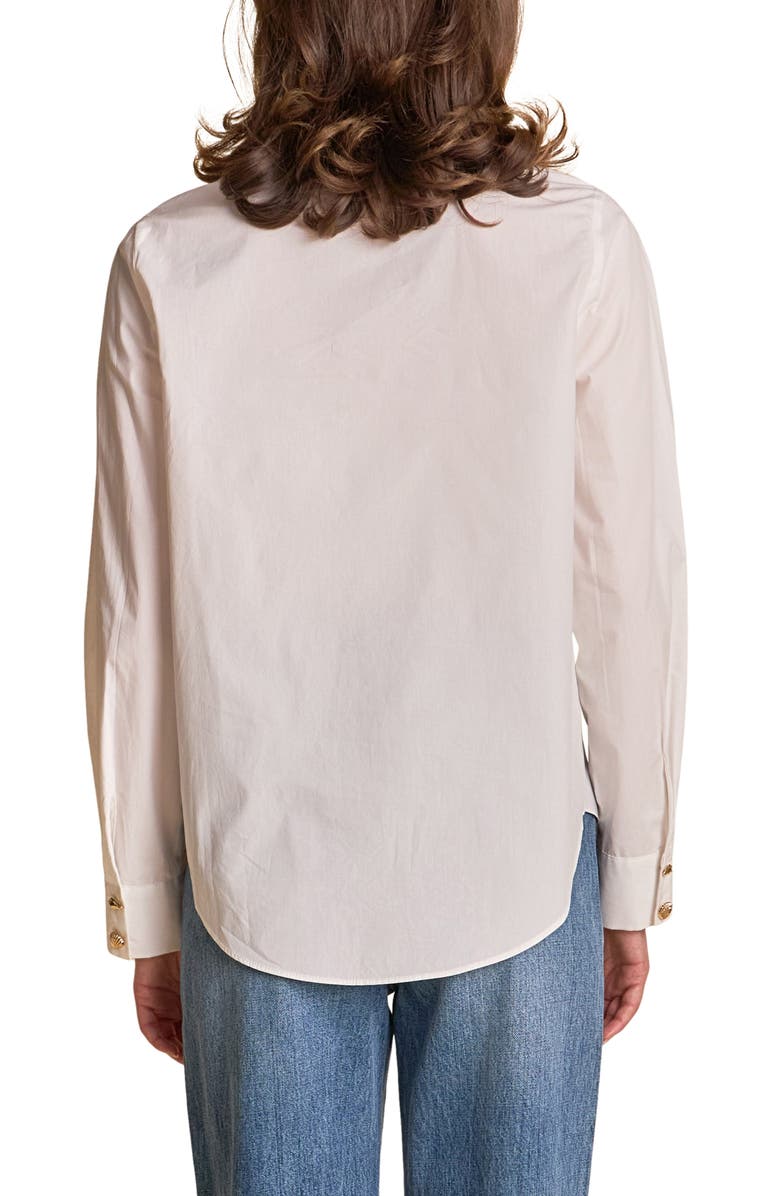 Endless Rose Button-Up Woven Shirt, Alternate, color, White