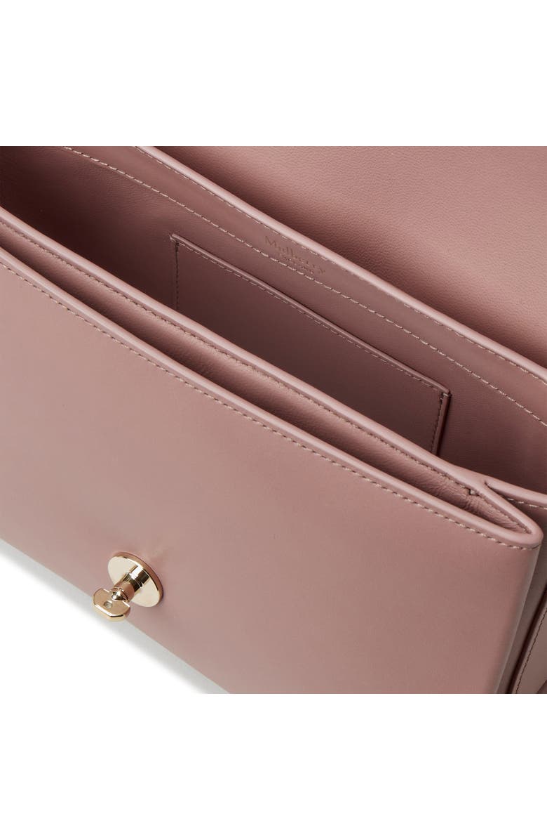 Mulberry Lana High Gloss Leather Top Handle Bag, Alternate, color, Autumn Rose