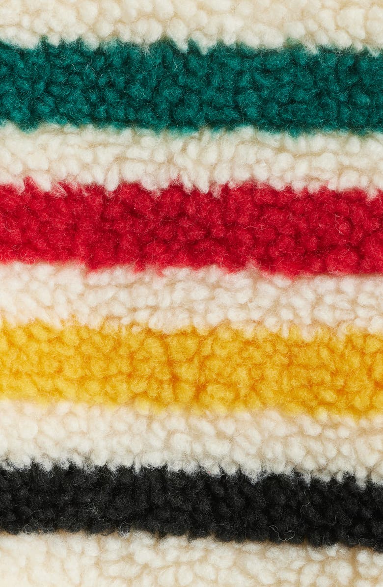 Pendleton Glacier Sunset High Pile Fleece Jacket, Alternate, color, Glacier Ivory