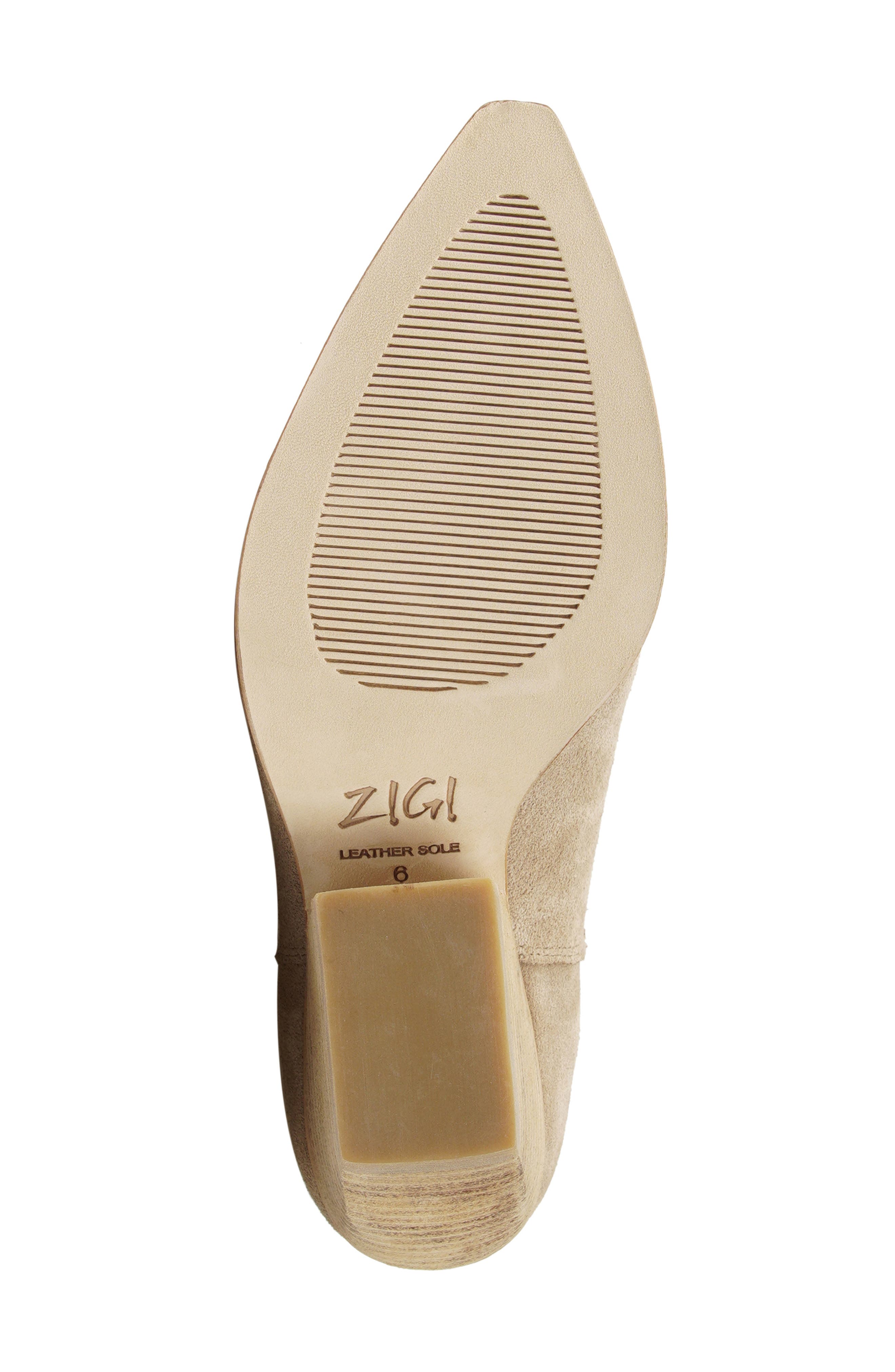 Victoryy Pointed Toe Western Boot, Alternate, color, SAND SUEDE
