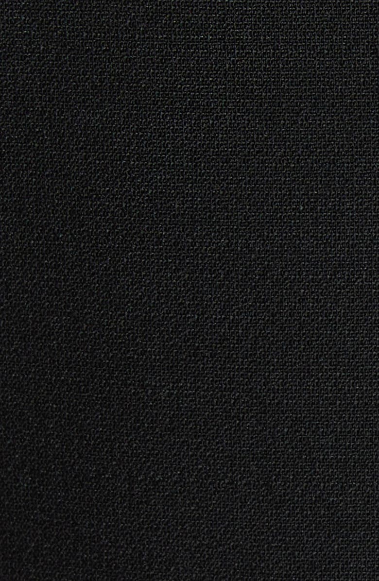 Valentino Garavani Ruffle Trim Crepe Couture Minidress, Alternate, color, Light Hazelnut Black