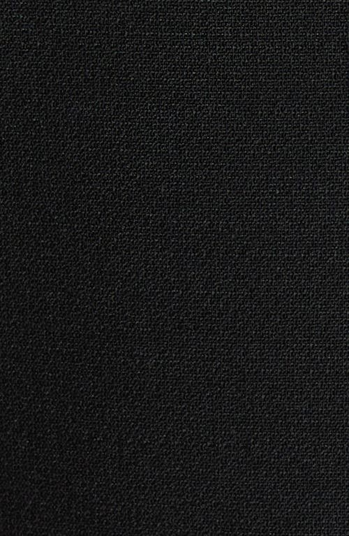 Valentino Womens Navy Betulla Ruffled V-neck Wool And Silk Midi Dress In Black