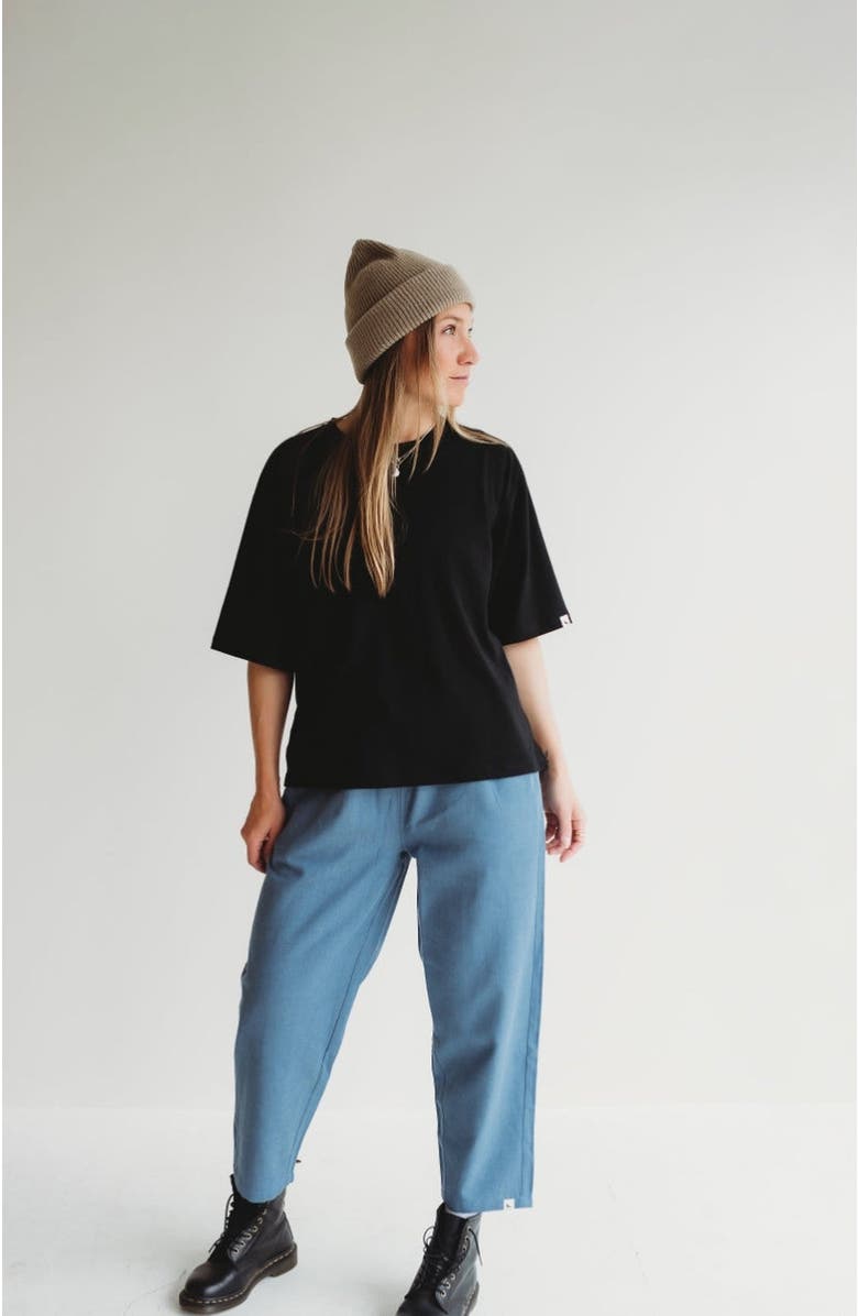 Turtledove London Organic Cotton Elsie Oversized T-Shirt, Alternate, color, Black