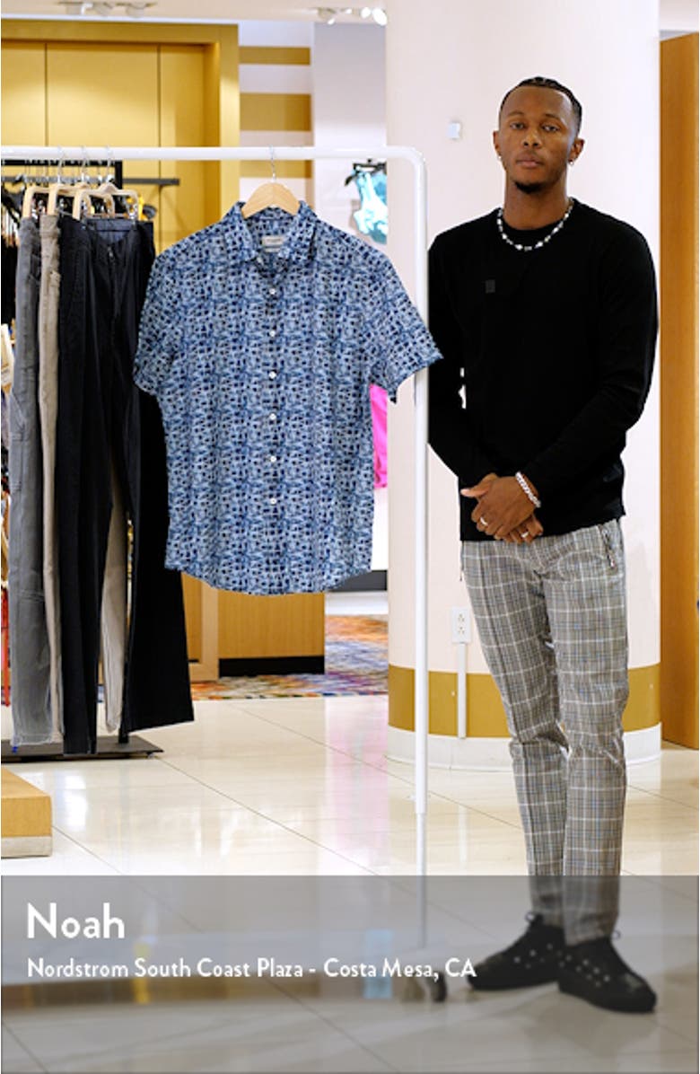 Orson Short Sleeve Seersucker Button-Up Shirt, sales video thumbnail