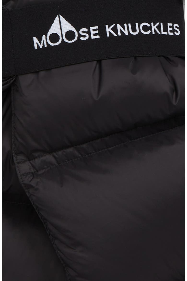 Nahanni 650 Fill Power Down Quilted Scarf, Alternate, color, BLACK/ BLACK