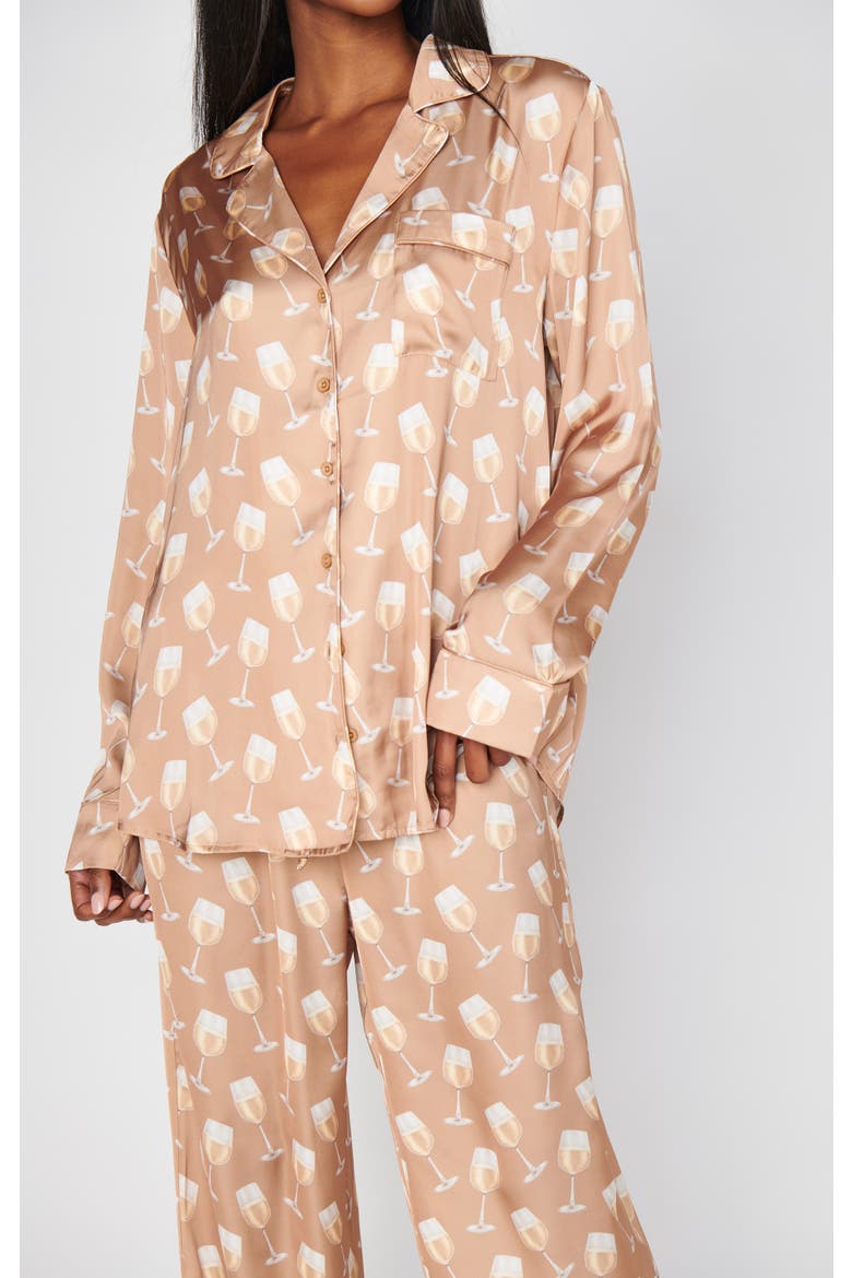 Classic PJ Set, Main, color, White Wine Silky