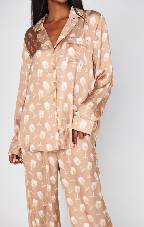 Show Me Your Mumu Classic Pj Set In Brown