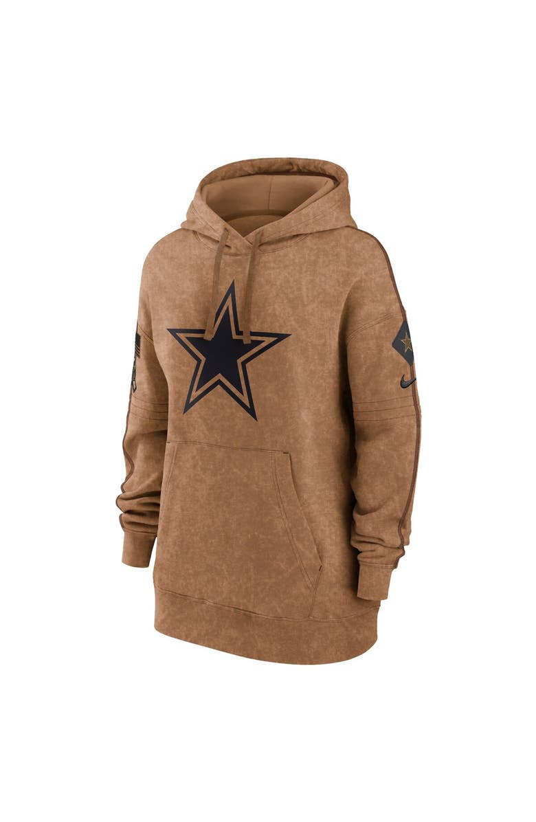 Nike Women's Nike  Brown Dallas Cowboys 2023 Salute to Service Pullover Hoodie, Alternate, color, 