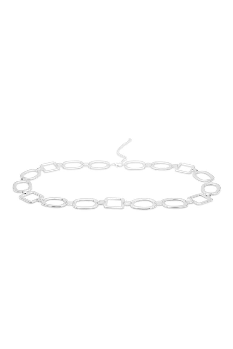 Chain Link Belt, Main, color, SILVER