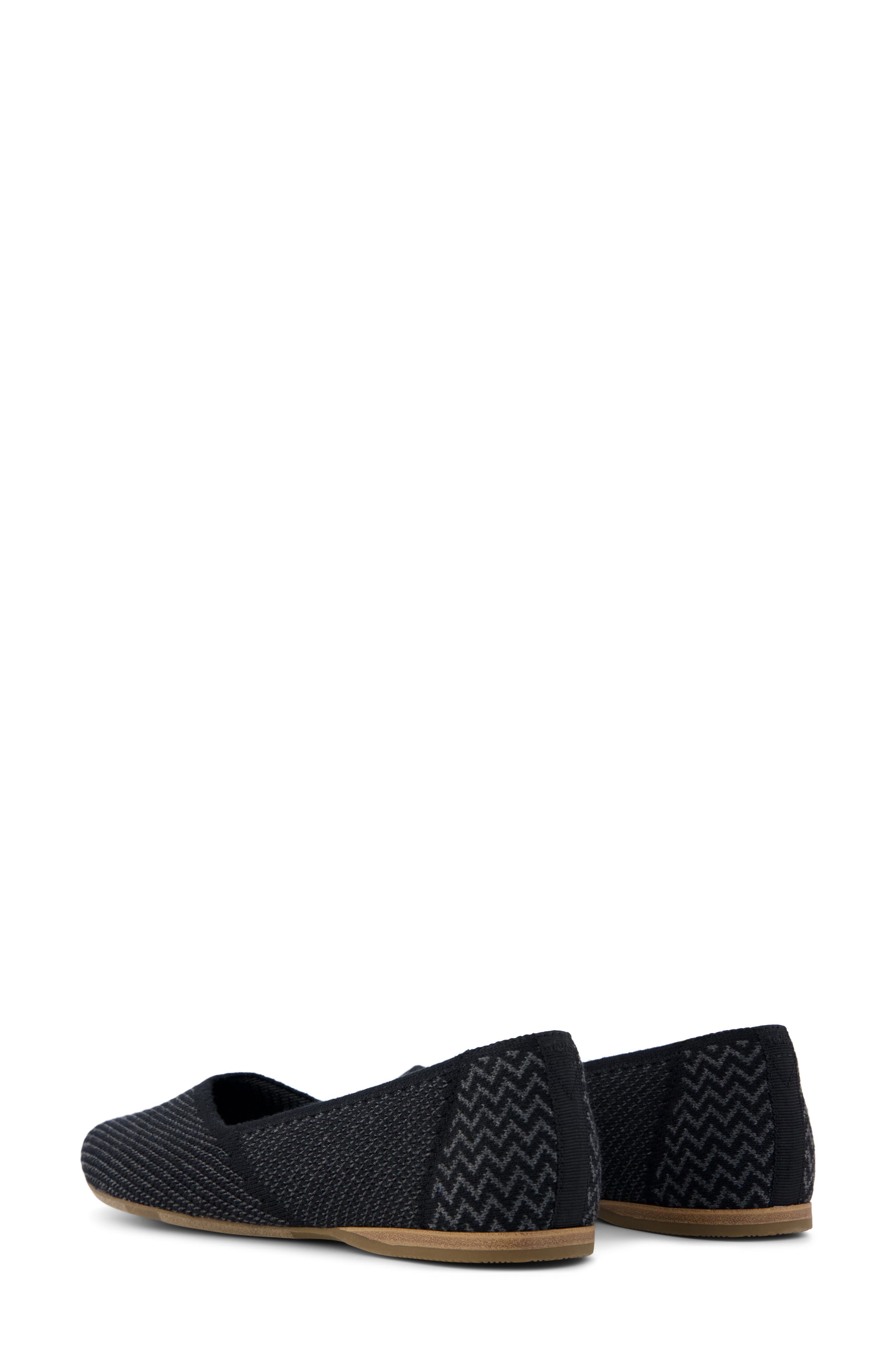 TOMS Gemma Ballet Flat, Alternate, color, Black